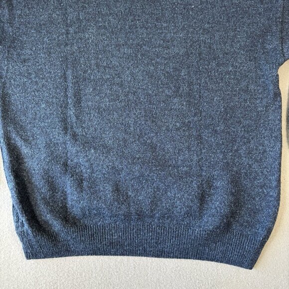 VTG Cassan Bueckle Sweater Mens L Blue Argyle Diamond Knit Pullover Grandpa 90s - Picture 14 of 15